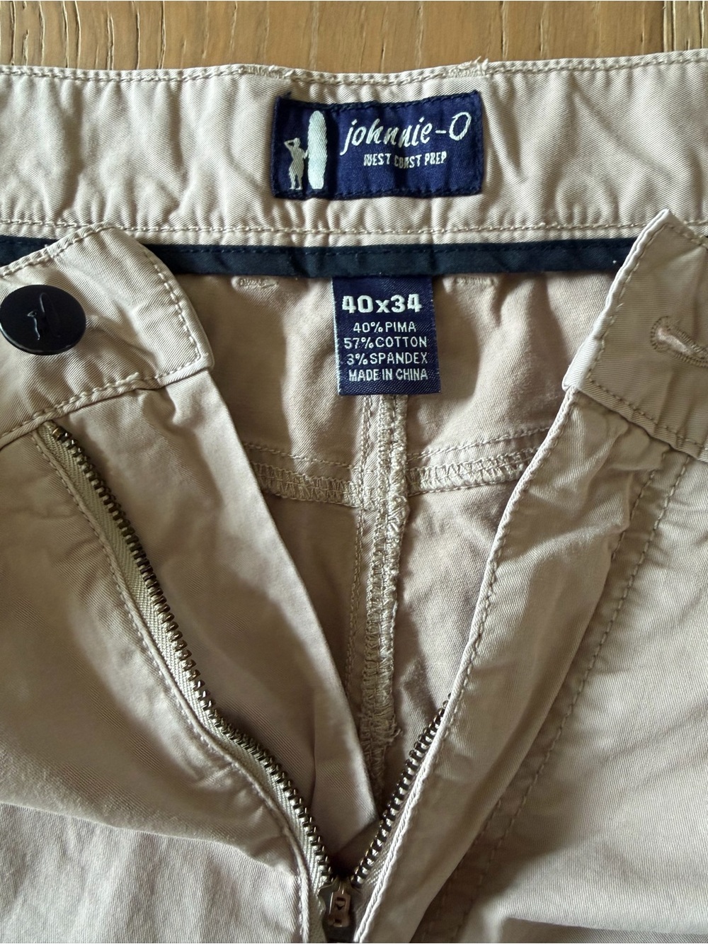 johnnie-O Men's Light Khaki Pants NWOT